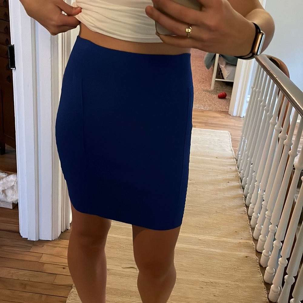 Cobalt Blue Bodycon Skirt - Rock & Republic